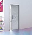 Classic 10mm Glass Pocket Door Plain or Patterned