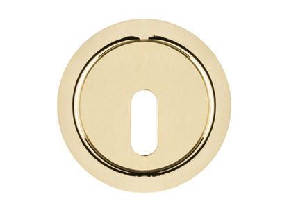 AURA Flush Key Lock - Polished Brass - OSRLOL3