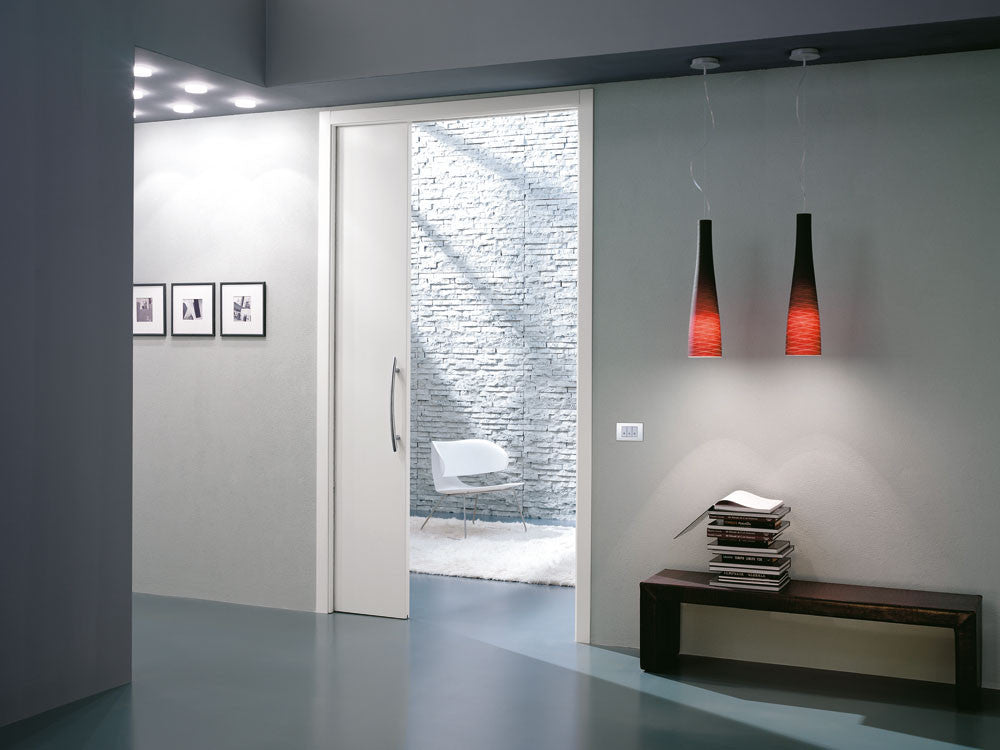 Eclisse pocket door systems for disabled access for toilets. The wide widths available make the Eclisse single pocket door systems perfect for use in en-suites, wet-rooms, bathrooms and toilets where disabled access is required.