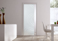 Classic 10mm Glass Pocket Door System Patterned FIBRE