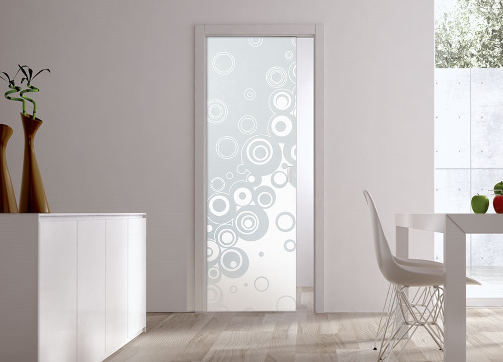 Classic Glass Pocket Door System Patterned STAMPE2