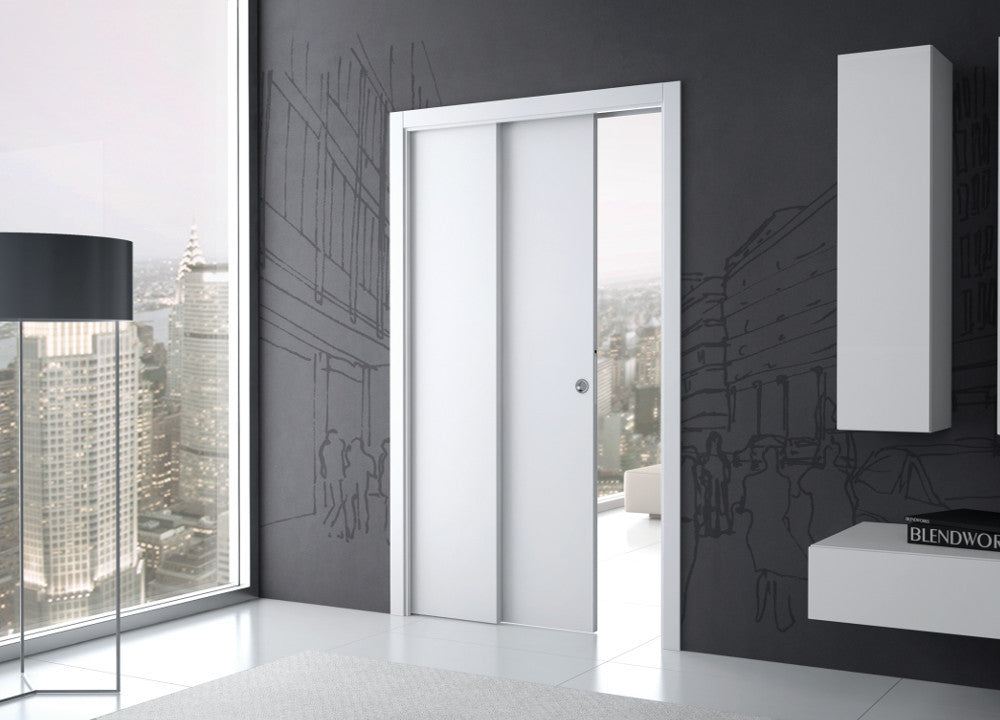 Telescopic pocket  door systems provide you with the widest possible opening for the shortest wall space.