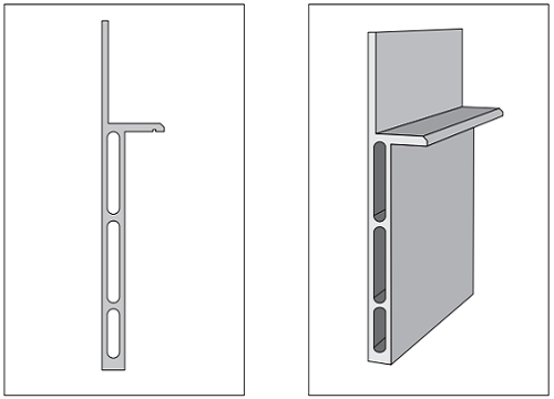 Syntesis® Flush Skirting Board Adapter